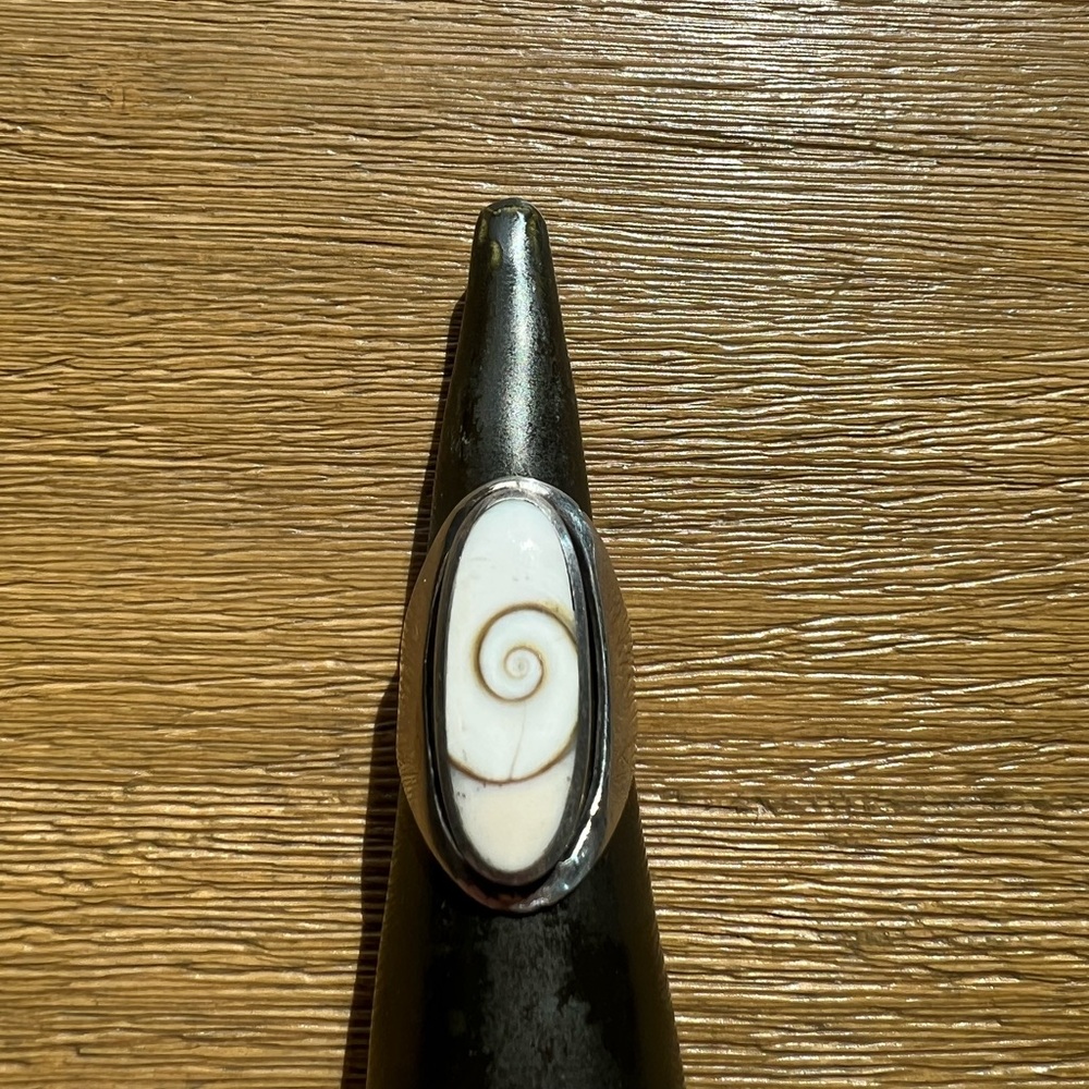 Sterling Silver Shiva Eye Ring SZ 7.5